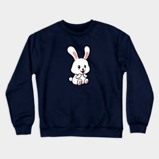 Cute Bunny Cartoon Crewneck Sweatshirt